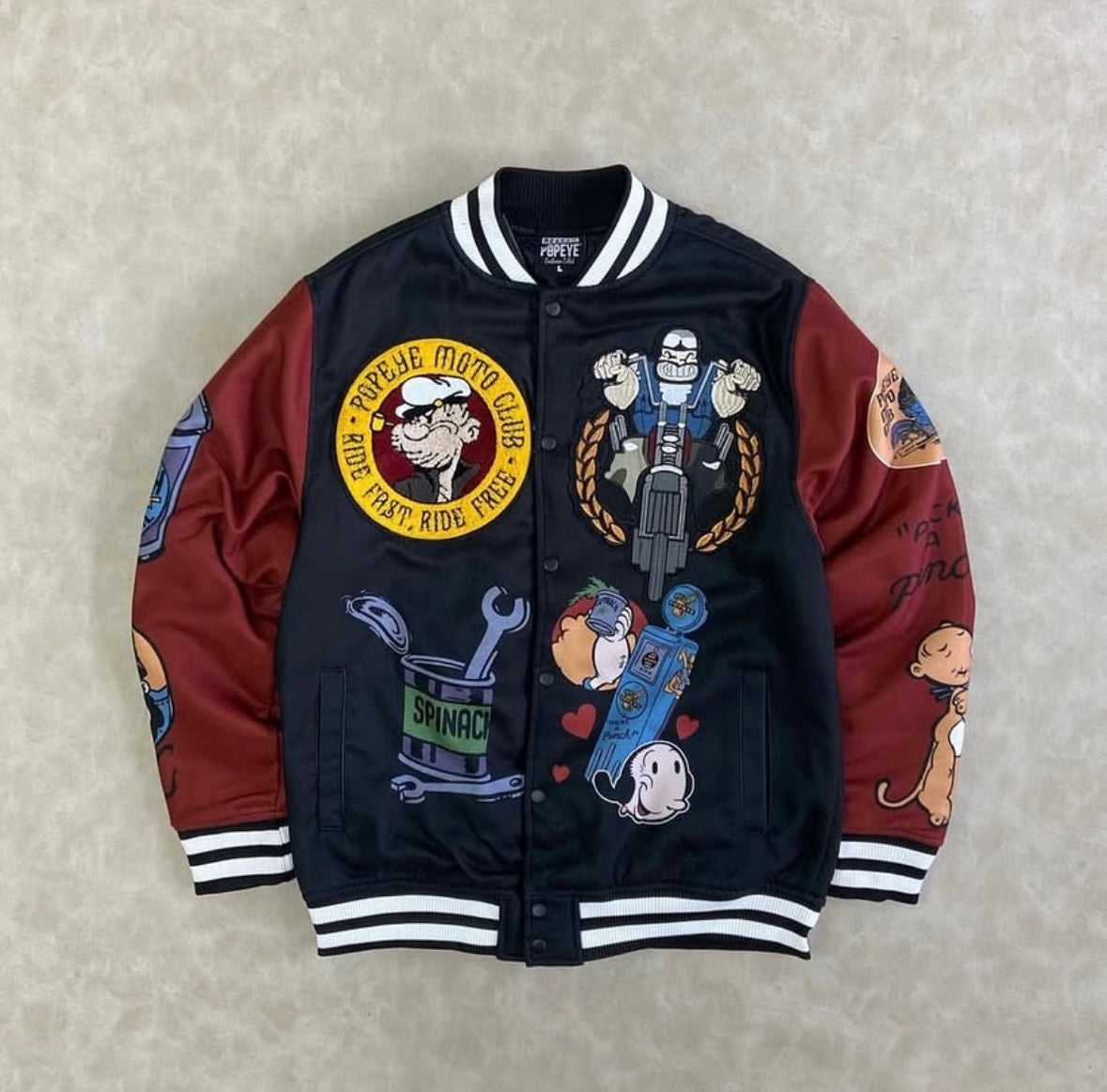 Reason X Popeye Varsity Jacket