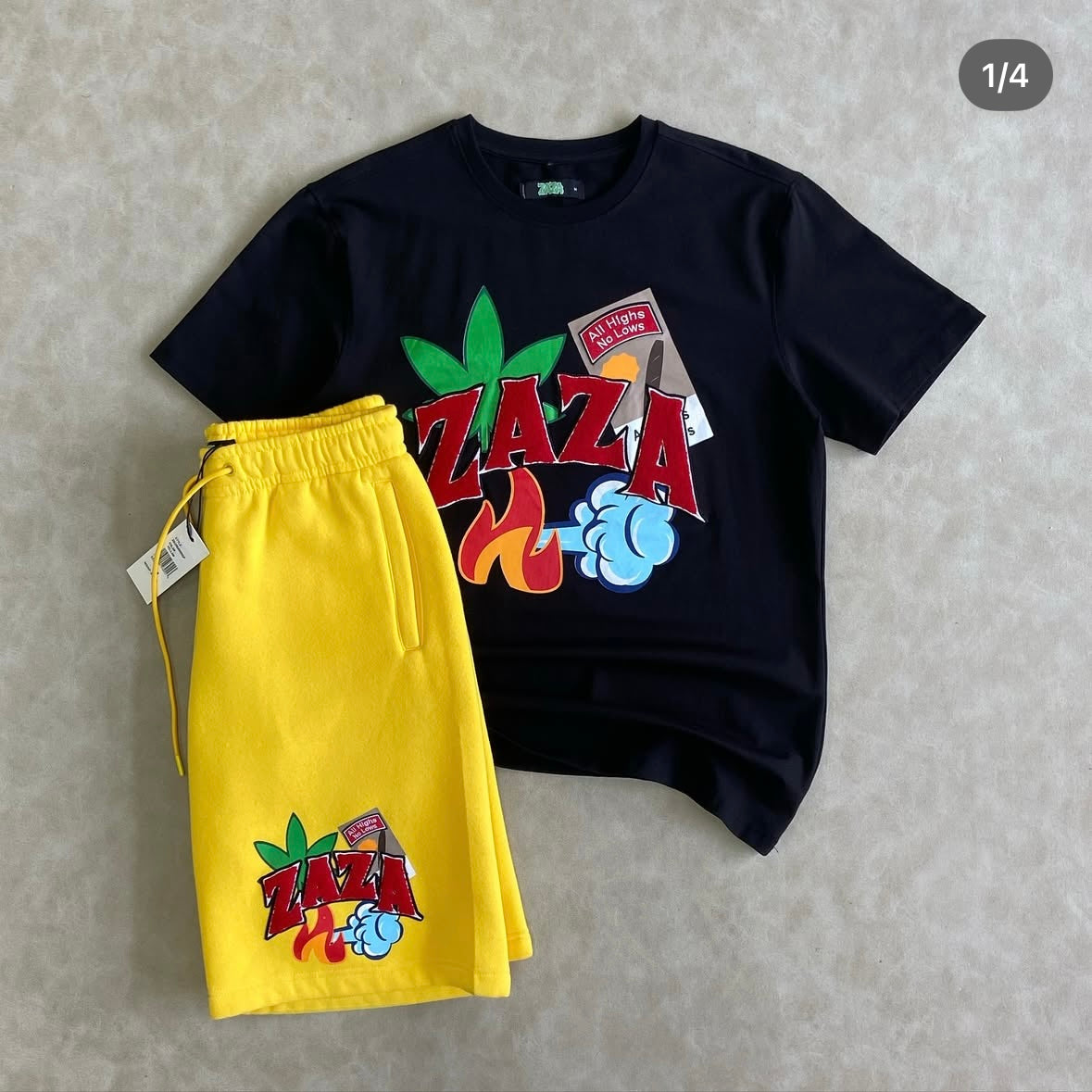 Black Set With Yellow ZAZA