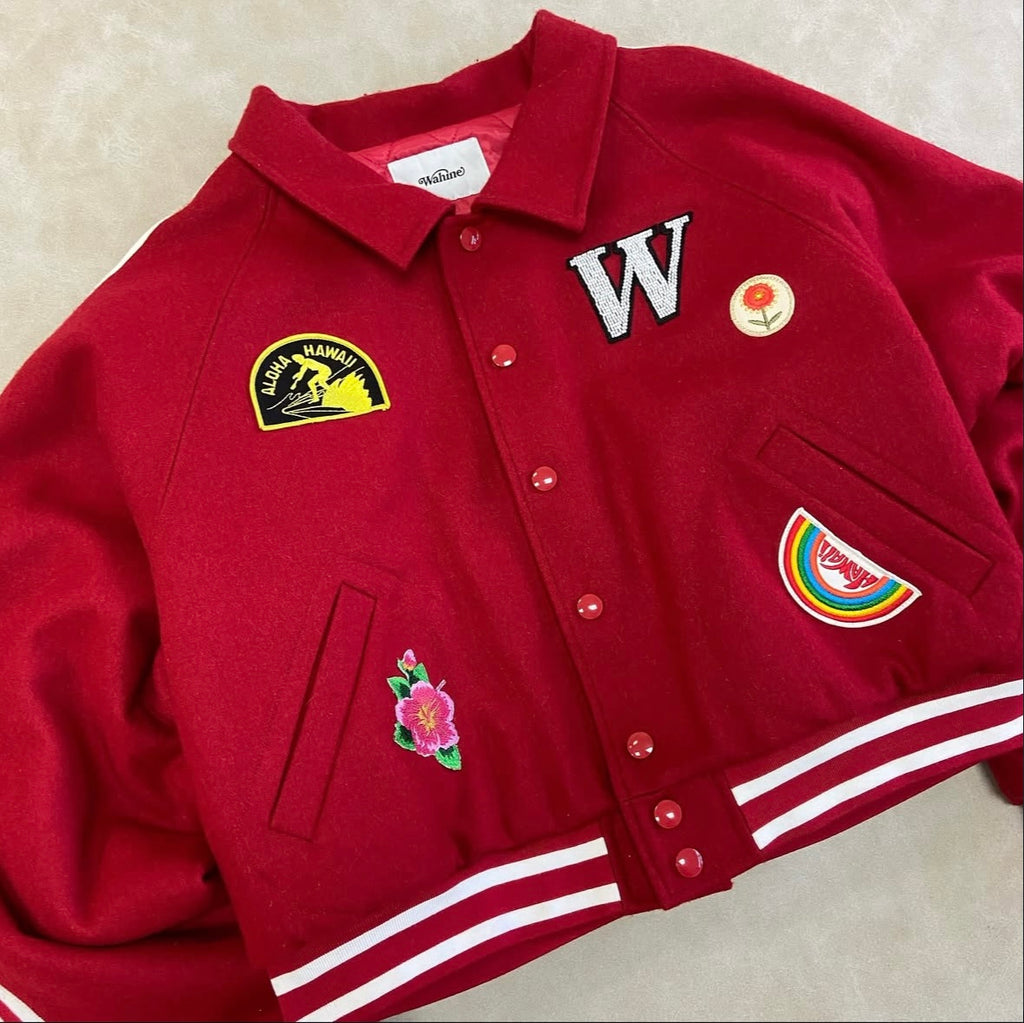 Waine Varsity Boxy Unisex Jacket