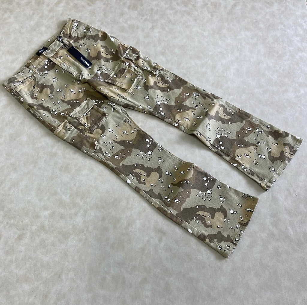 Trapper Cargo Stacked Slim Flared Pants