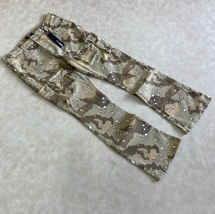 Trapper Cargo Stacked Slim Flared Pants
