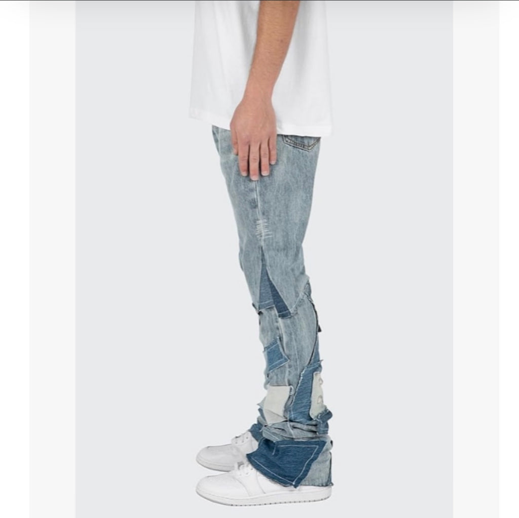 mnml B424 Patch Flare Denim