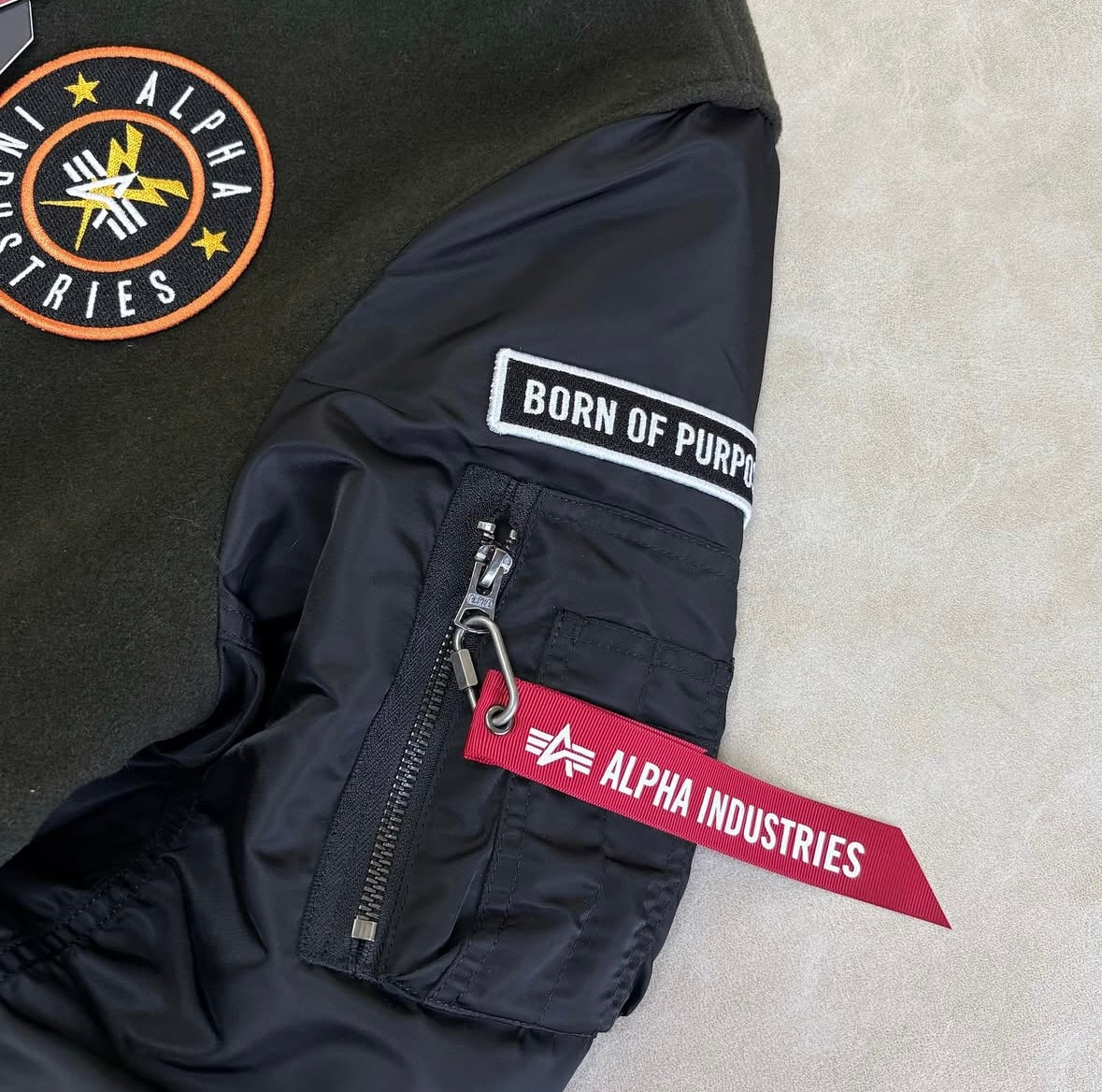 Alpha Wool Bomber Jacket