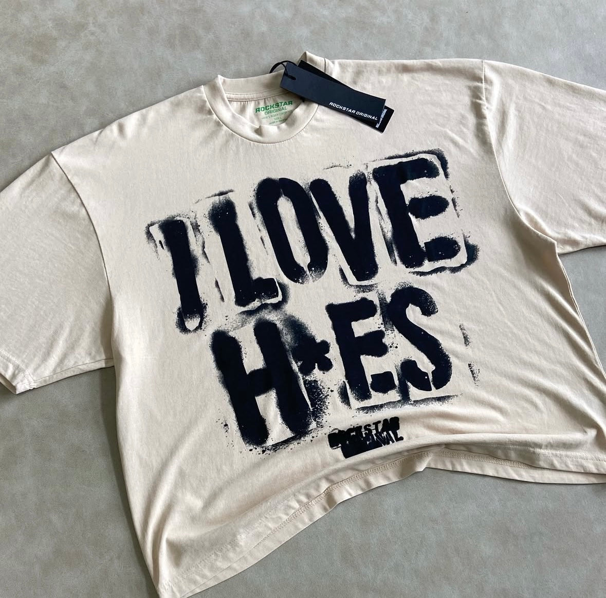 Waller Beige/Boxy Crop T-Shirt