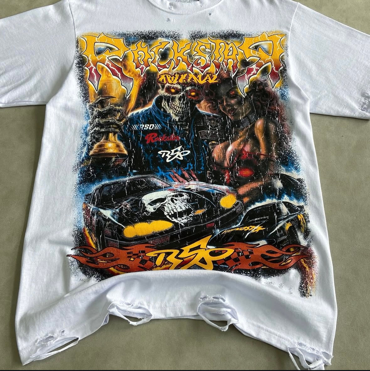 Rockstar White T-Shirt