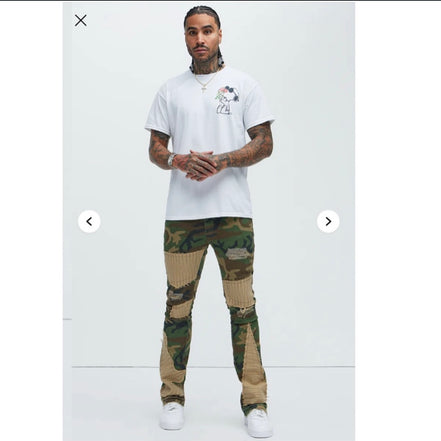 Got Something For You 	Flare Pants - Camouflage