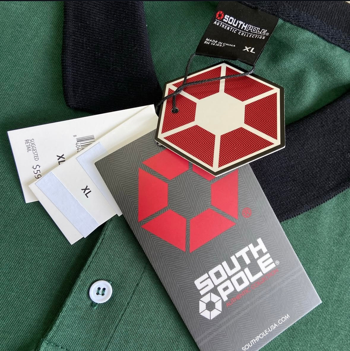 _Southpole T-Shirt Relaxed Fit Collared
Graphic - Green