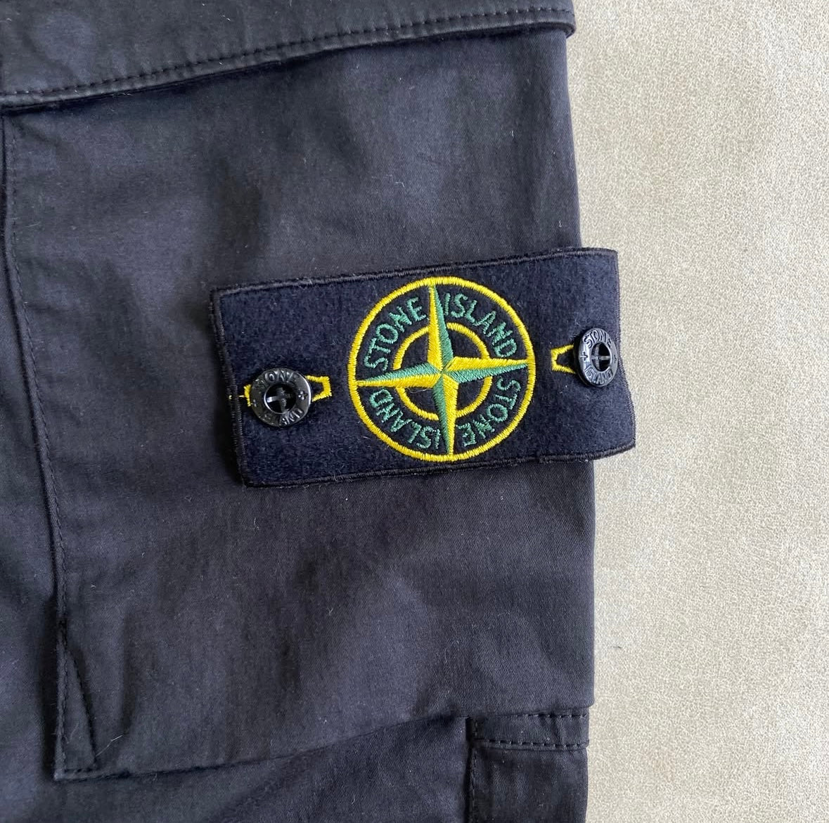Black Joggers With Logo Patch