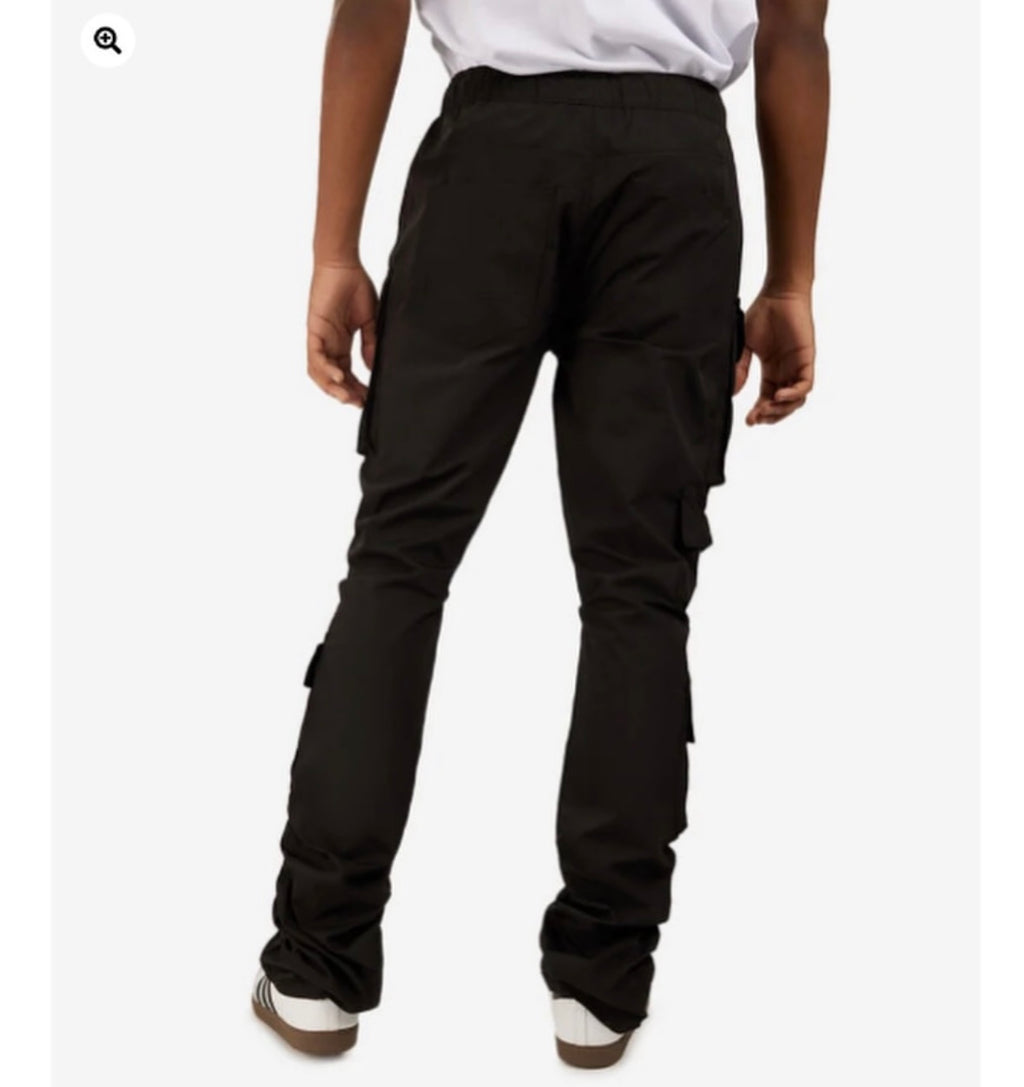 Smoke Rise Nylon Utility Pocket Stacked Flare Pant