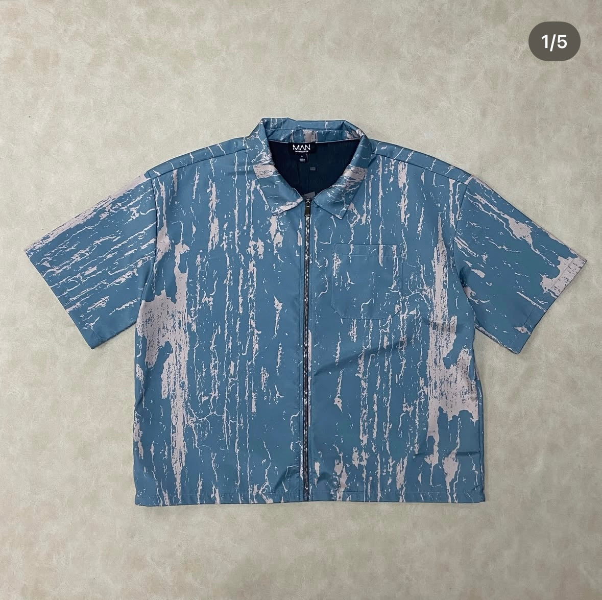 Oversized Abstract Boxy Shirt