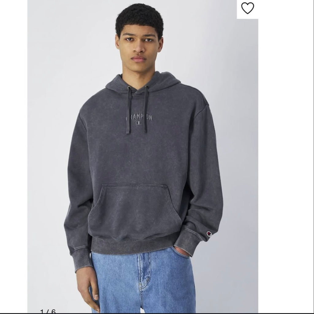 Champion MINERAL DYE - Hoodie - dark grey melange