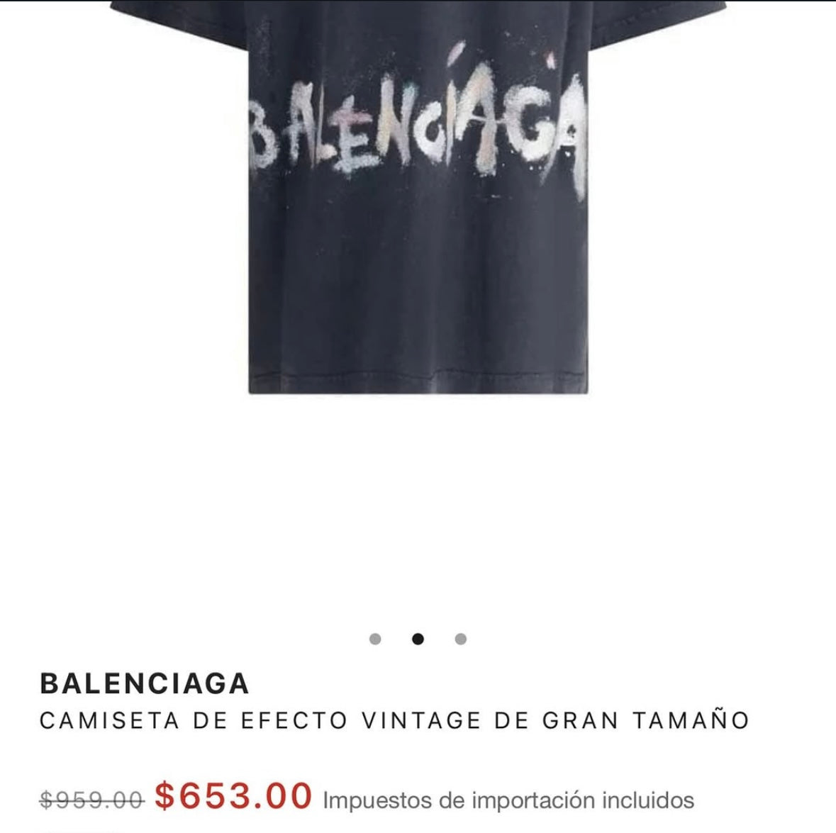 BALENCIAGA NAIL POLISH T-SHIRT
MEDIUM FIT IN FADED BLACK