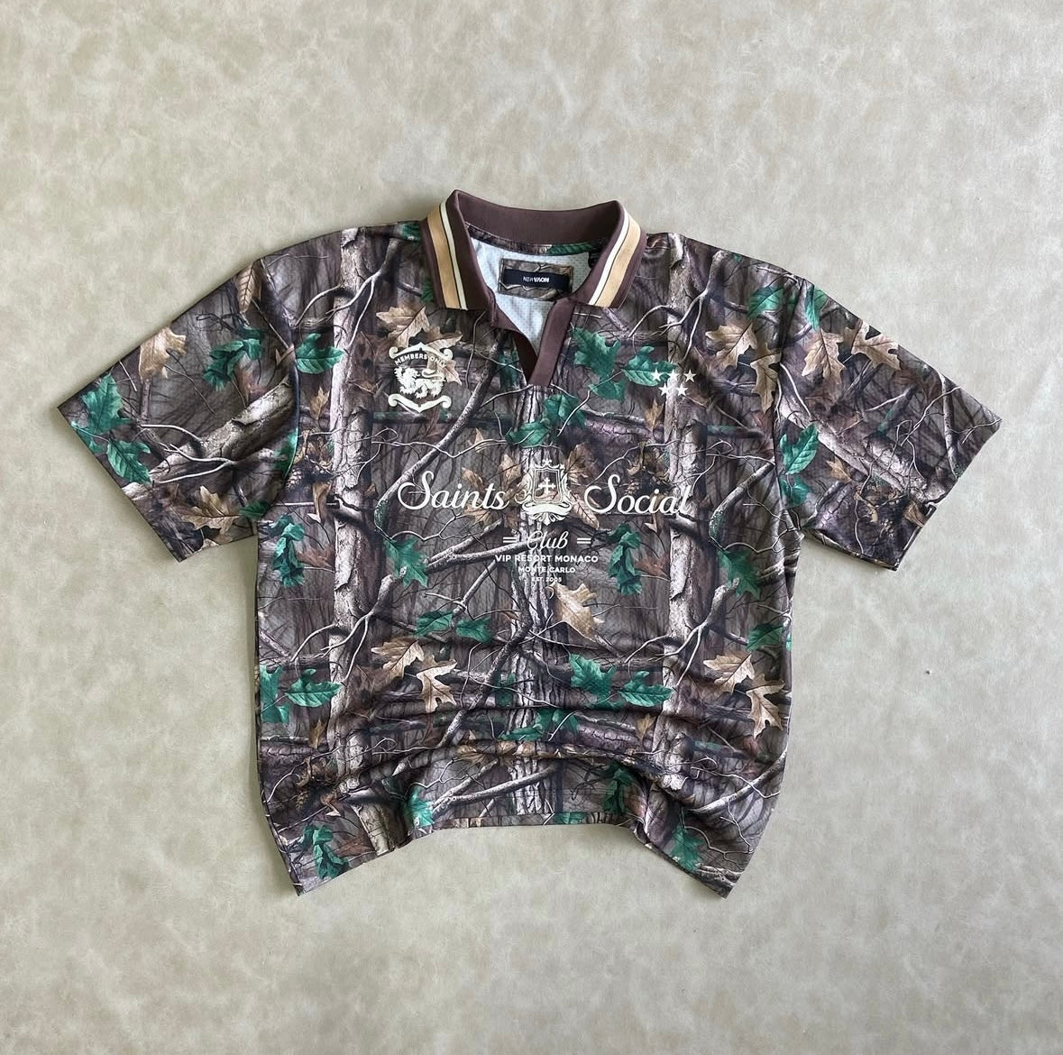 Jersey Camo Saints Short Sleeve Soccer