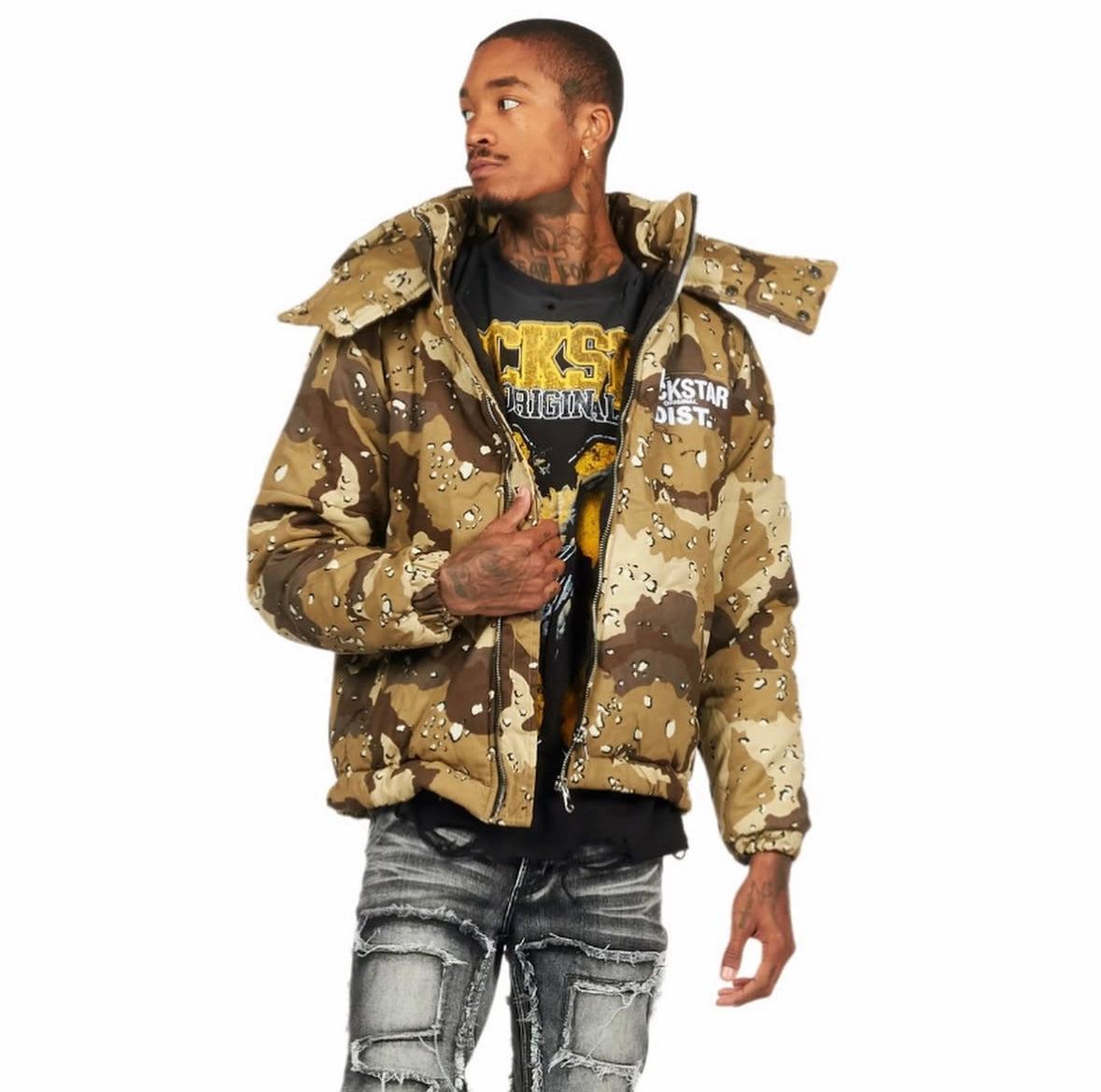 Fields Black/Yellow Oversized Graphic T-
Shirt