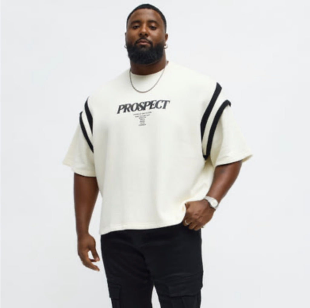 Prospect Boxy Short-Sleeved Shirt -
Cream/Blend