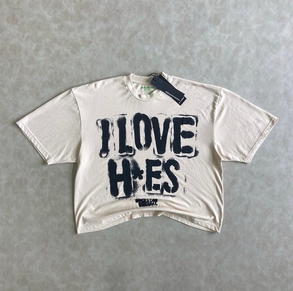 Waller Beige/Boxy Crop T-Shirt