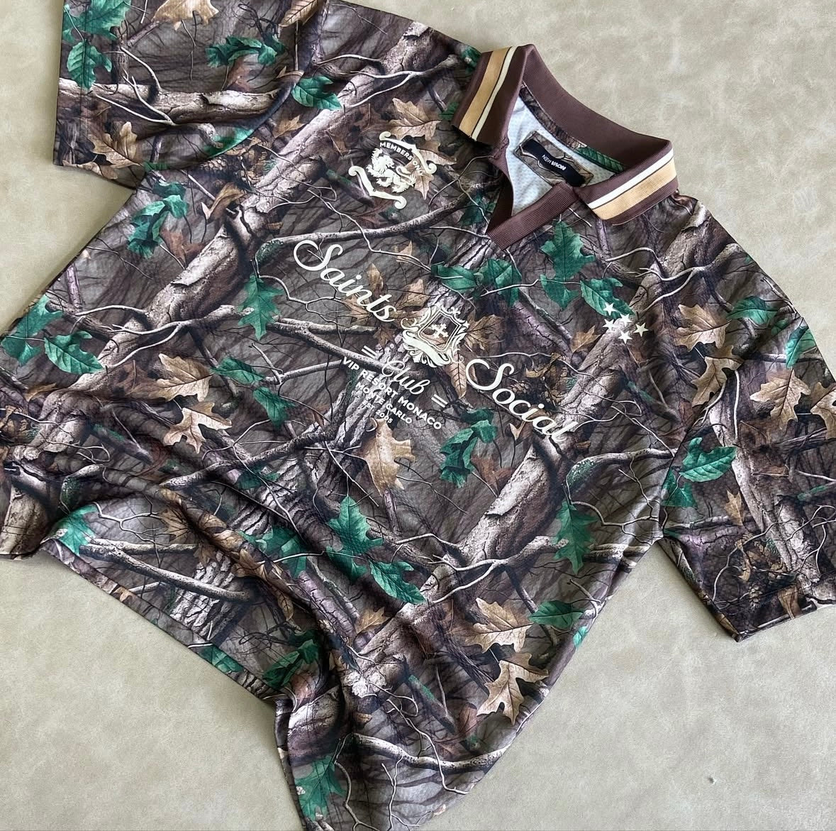 Jersey Camo Saints Short Sleeve Soccer