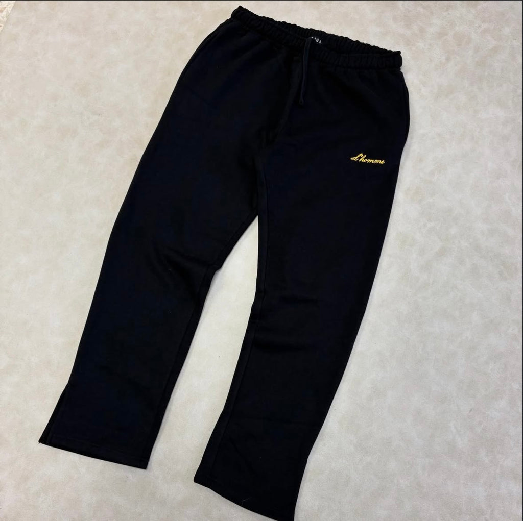 Regular Fit L'Homme Split Hem Pants