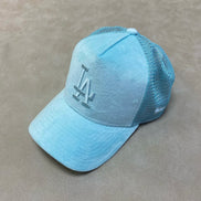 New Eras Caps, Los Angeles Dodgers Velour Trucker Cap