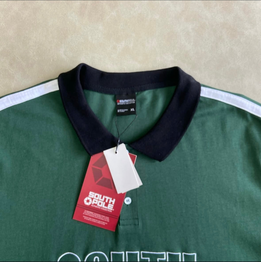 _Southpole T-Shirt Relaxed Fit Collared
Graphic - Green