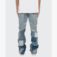 mnml B424 Patch Flare Denim