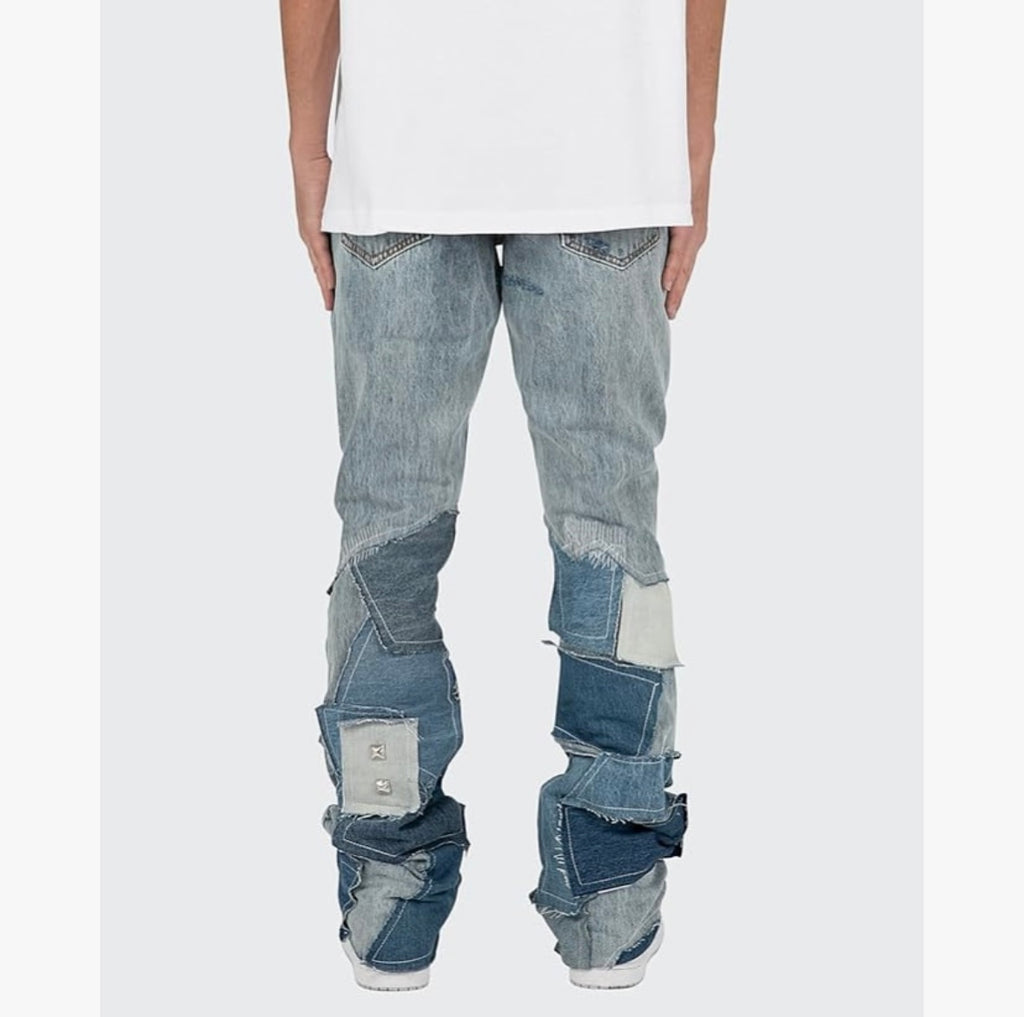 mnml B424 Patch Flare Denim
