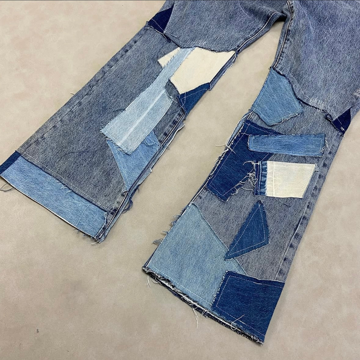 mnml B424 Patch Flare Denim