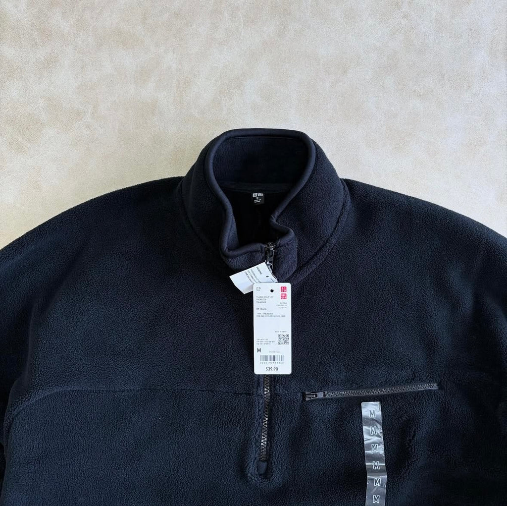 Uniqlo Fleece Half-Zip Oversized Pullover