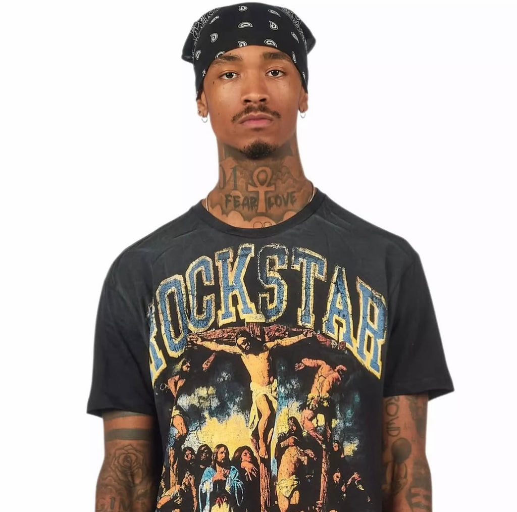 Waller Black Oversized Graphic T-Shirt