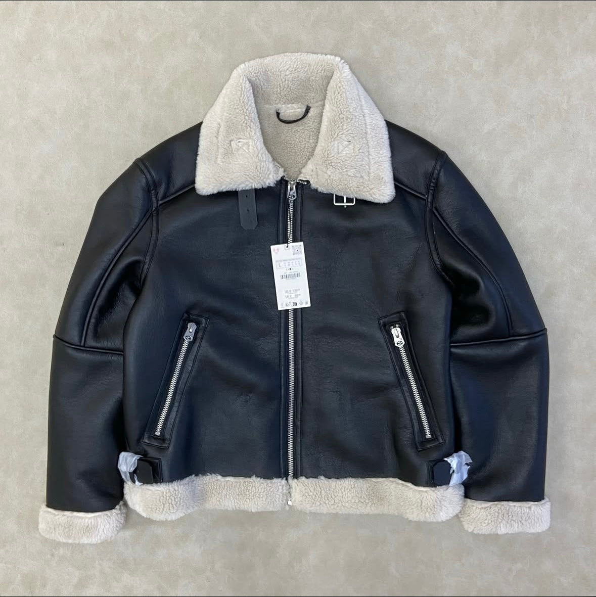 DOUBLE-SIDED LEATHER-LIKE JACKET