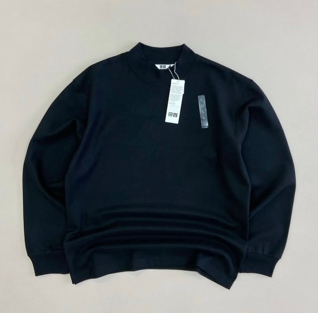 Brushed Mock Neck Long Sleeve