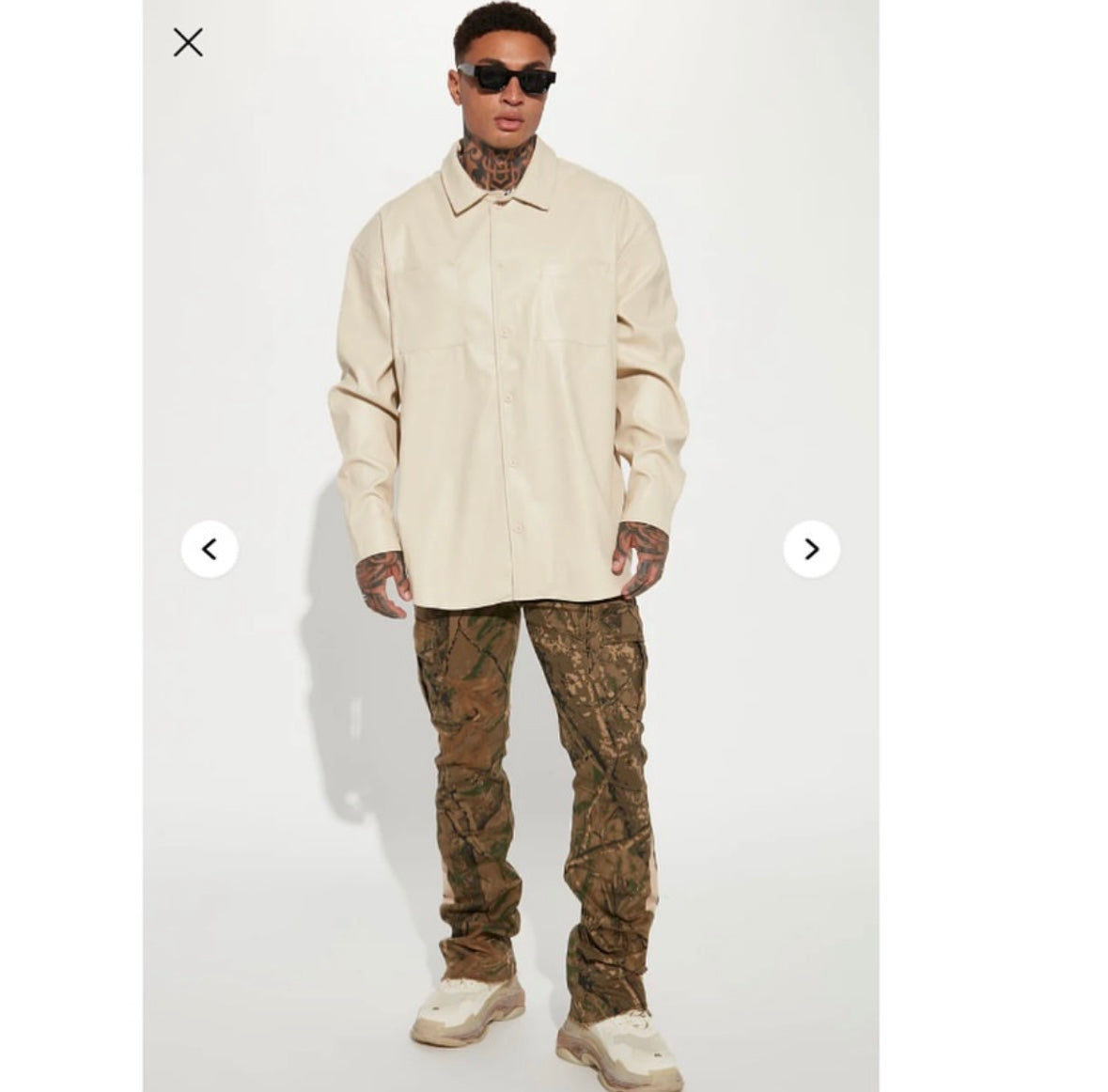 On The Hunt Slim Flared Cargo Pants - Camouflage