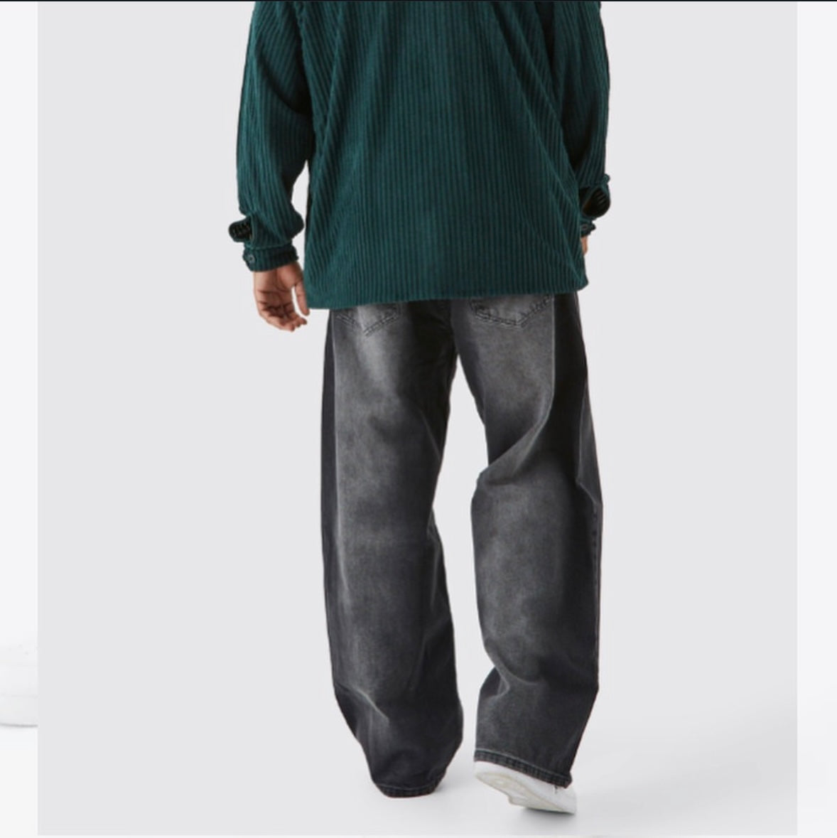 PLUS BAGGY RIGID WASHED JEAN