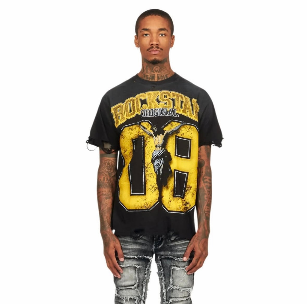 Fields Black/Pink Oversized Graphic T-Shirt