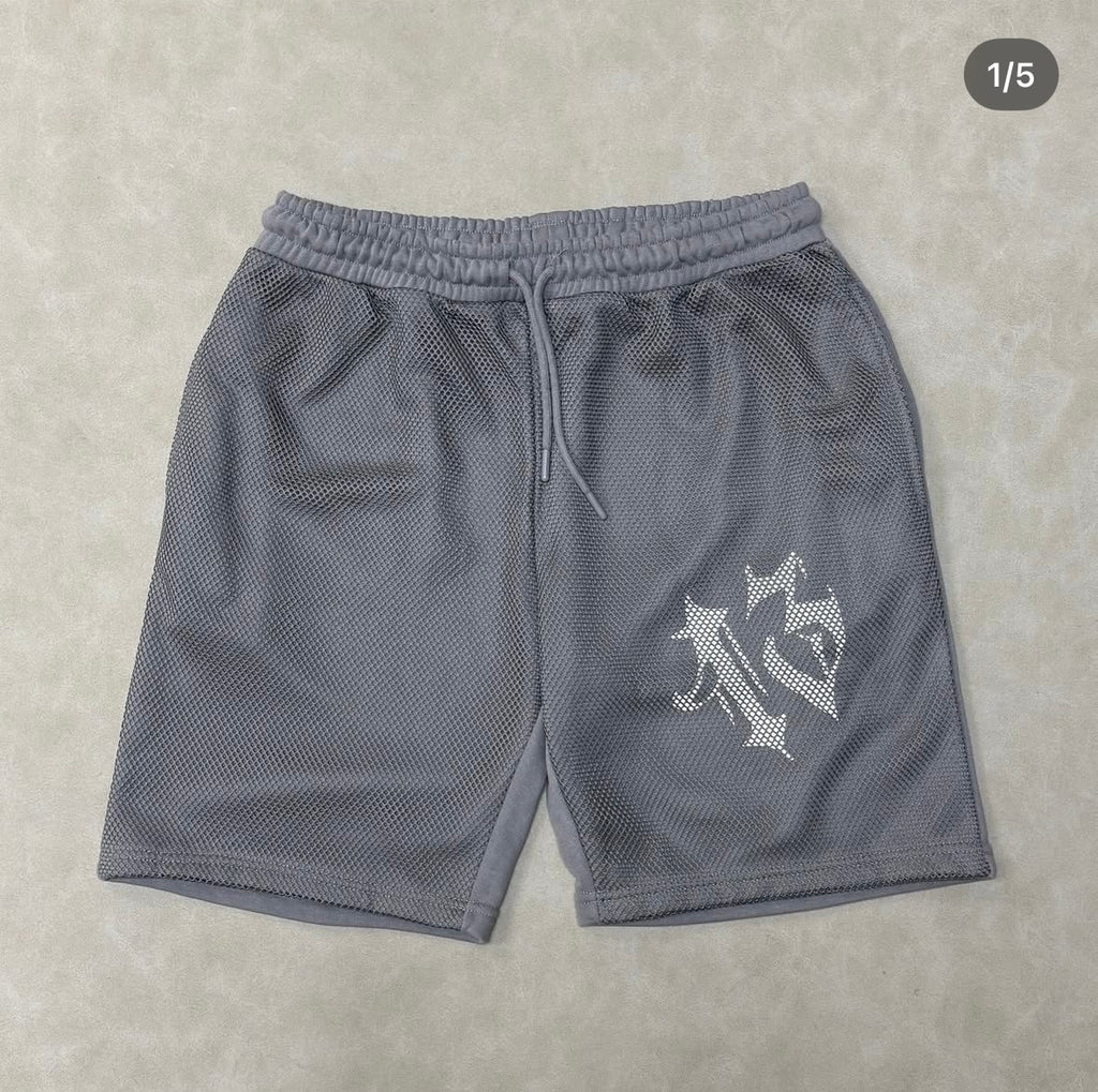 Tall Oversized Jersey Shorts With Gothic Point