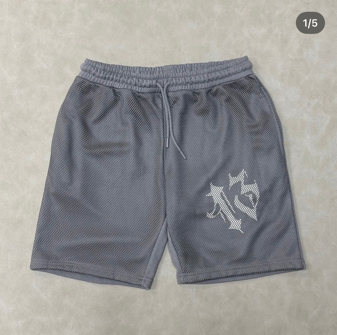 Tall Oversized Jersey Shorts With Gothic Point