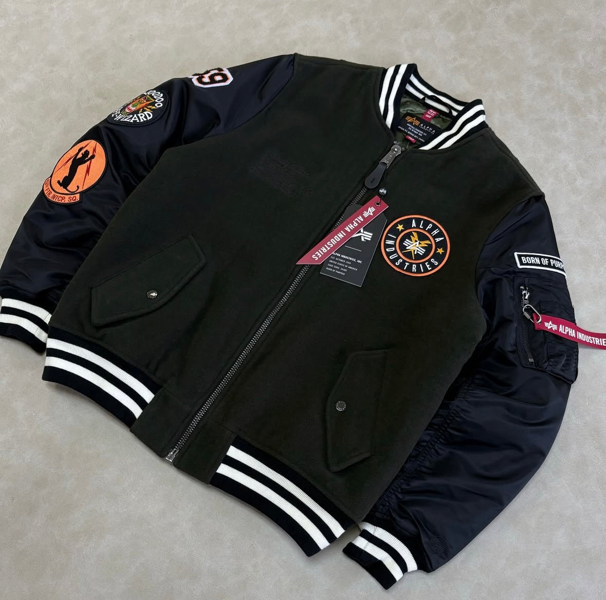 Alpha Wool Bomber Jacket