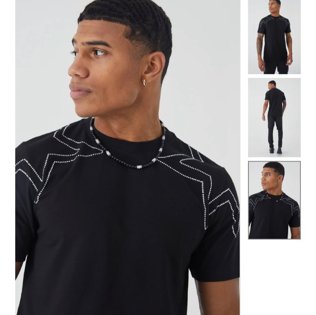 Heavyweight Rhinestone Star T-Shirt