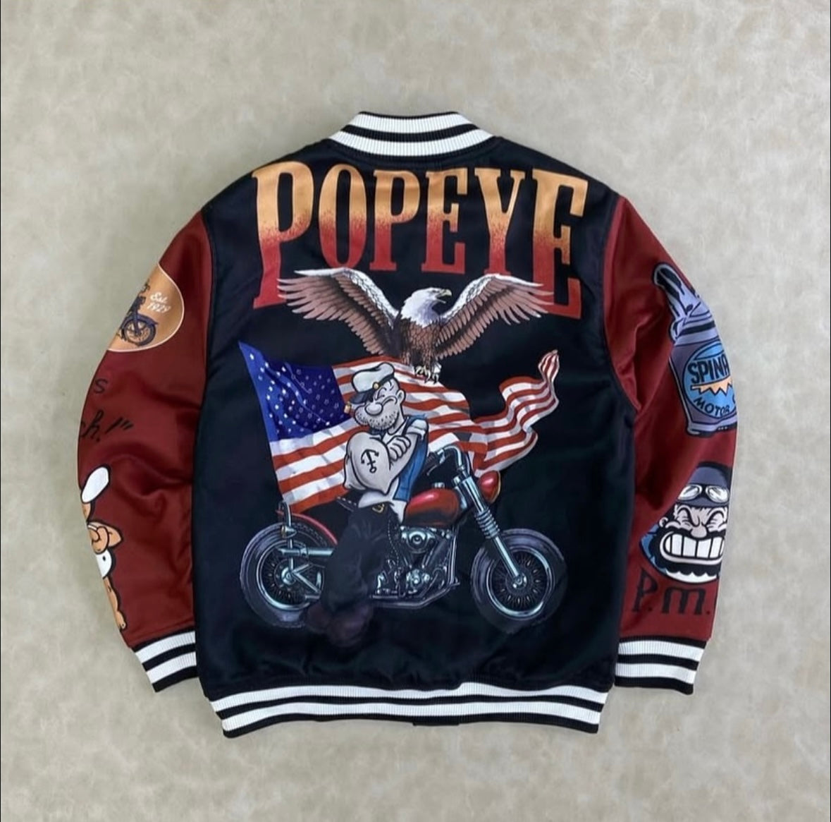 Reason X Popeye Varsity Jacket