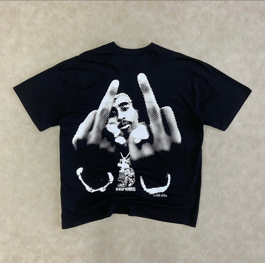 Tall Oversize T-Shirt With Tupac Print