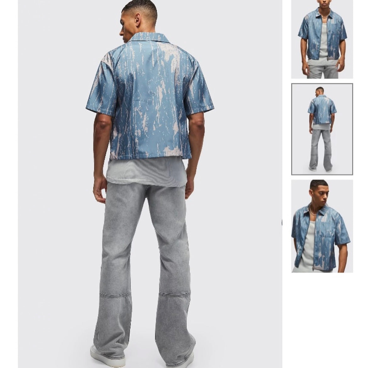 Oversized Abstract Boxy Shirt