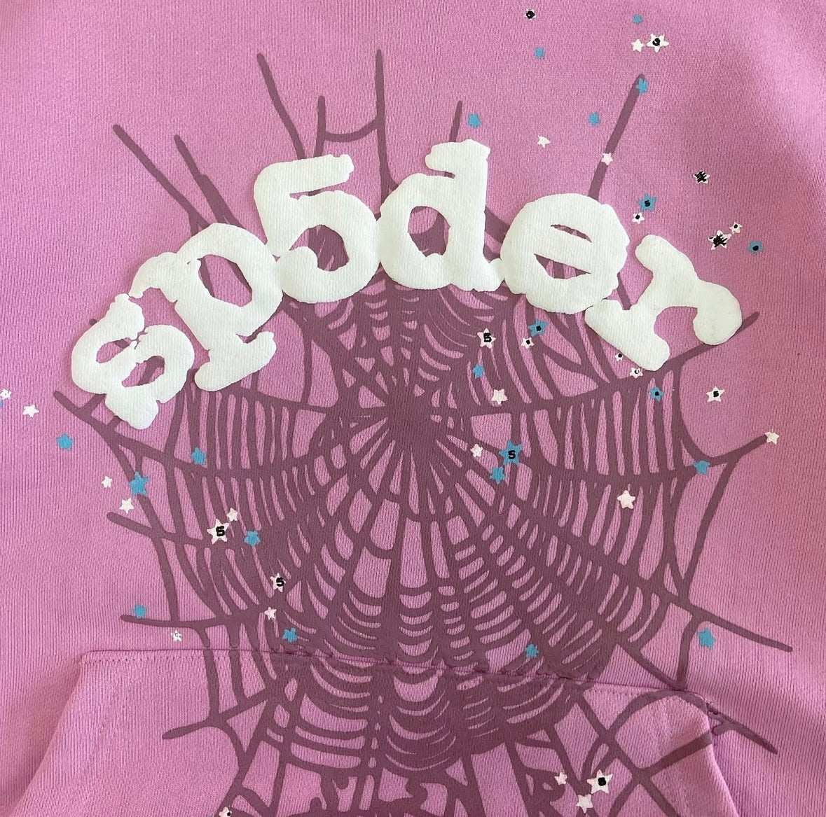 Sp5der OG Web Hoodie Pink