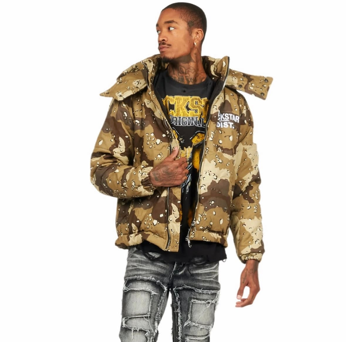 Fields Black/Pink Oversized Graphic T-Shirt