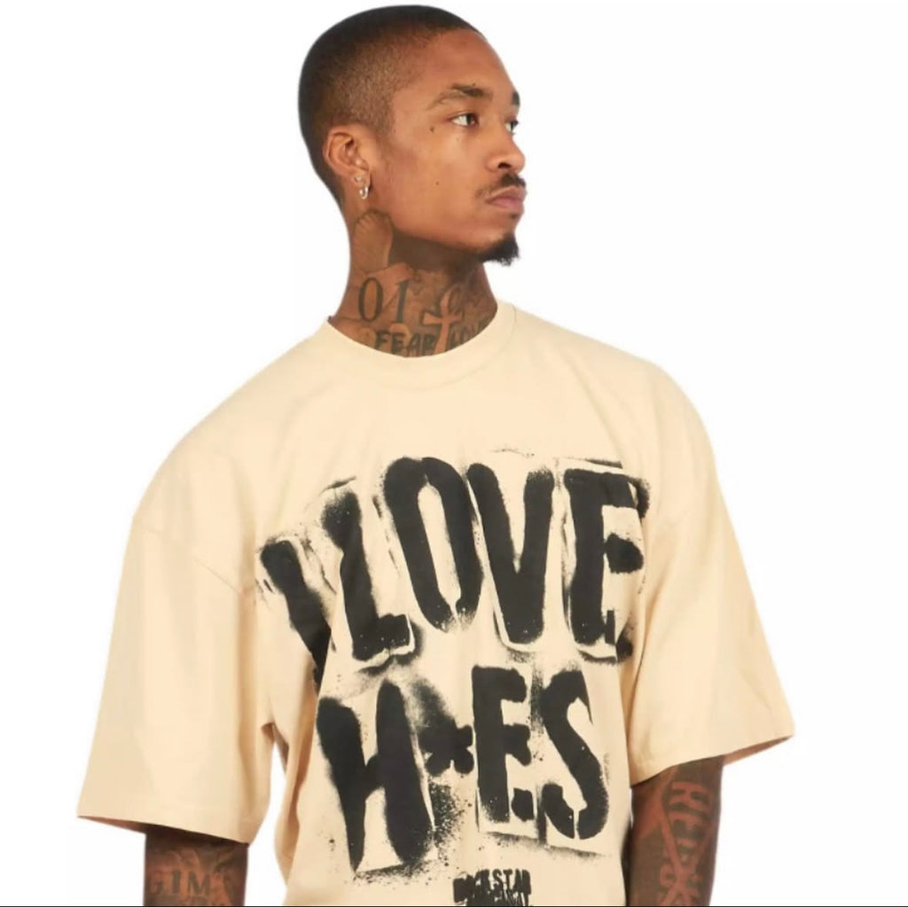 Waller Beige/Boxy Crop T-Shirt