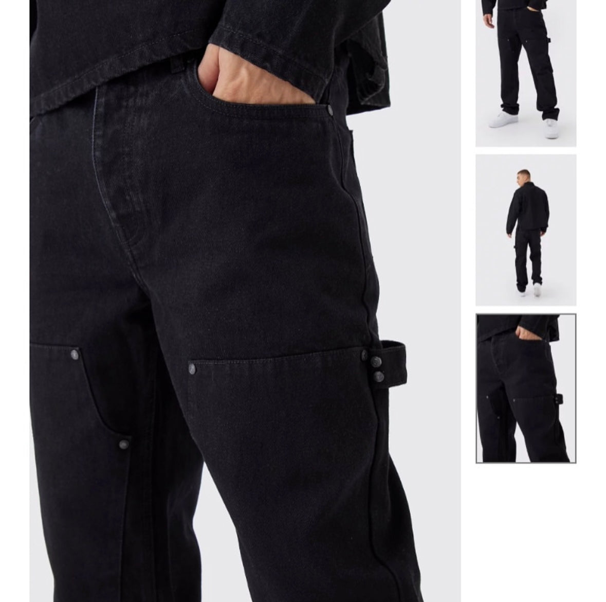 Straight Leg Carpenter Black