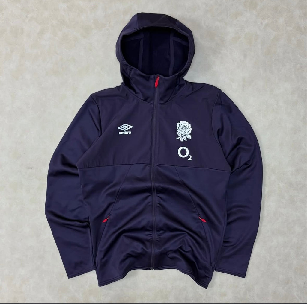 2024-2025 England Rugby Hooded
Jacket (Nightshade)