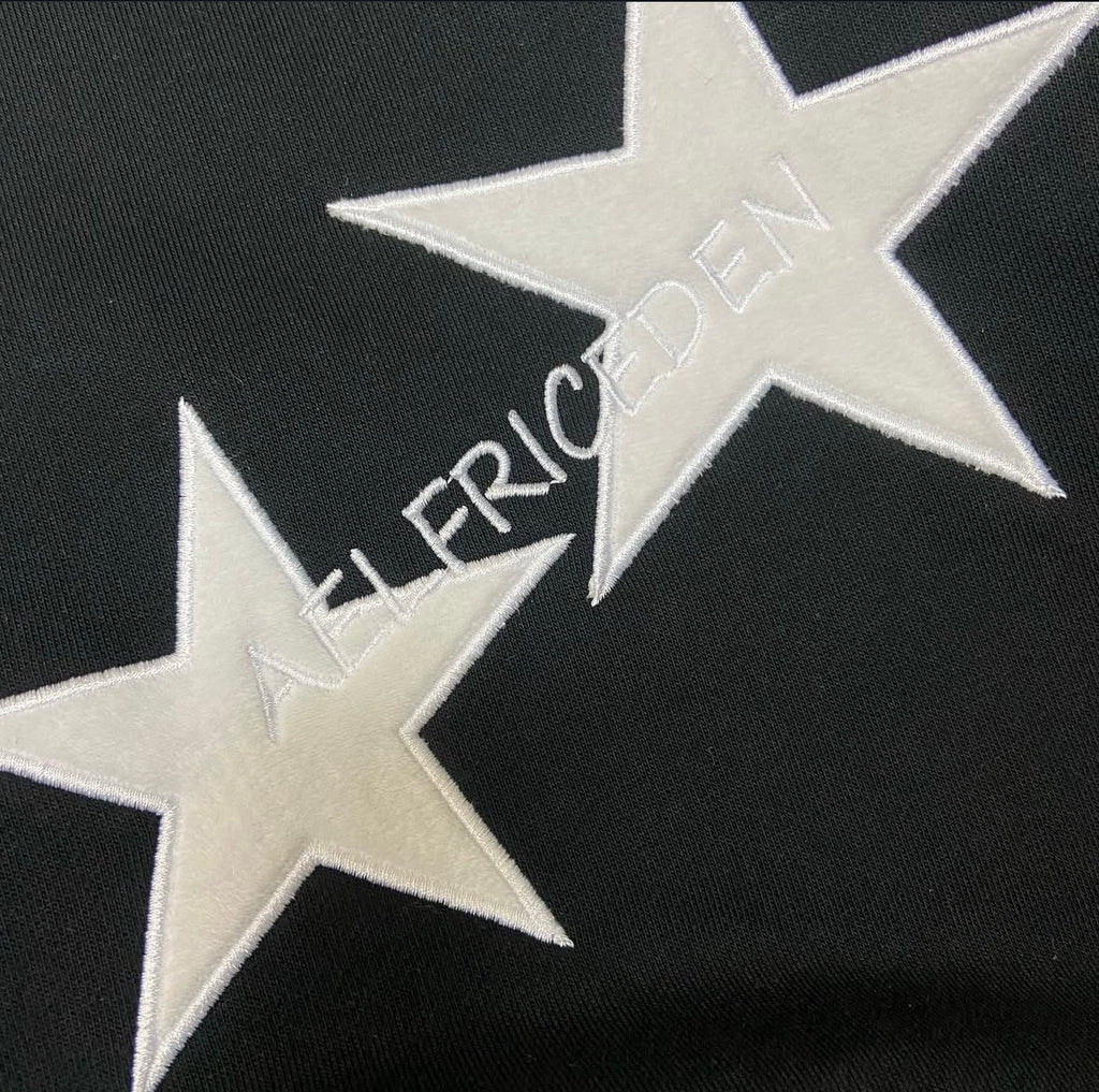 Aelfric Eden Star Print Color Contrast Hoodie