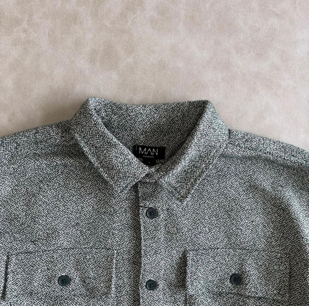 Boxy Boucle Heavyweight Overshirt