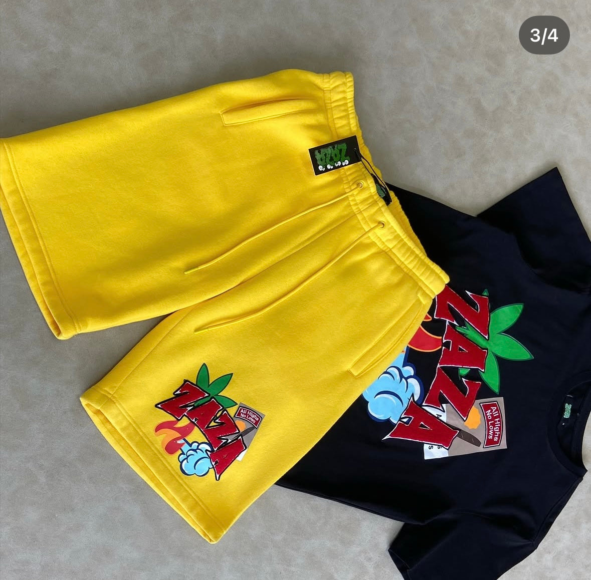 Black Set With Yellow ZAZA