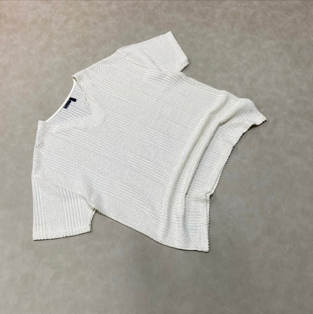 ASOS DESIGN t-shirt with deep v neck in textured